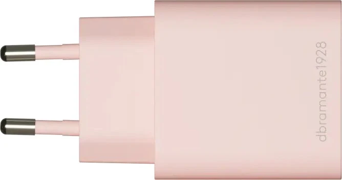 Įkroviklis D Bramante dbramante1928 re-charge - 20 Watt - 2 porty wyjściowe (USB-C, USB) - pink - Europa (CH18EUPI7201)