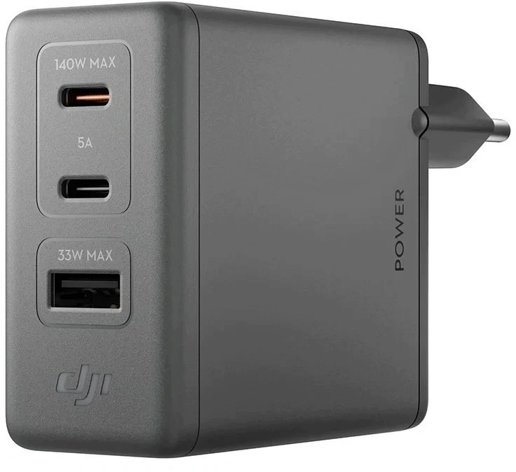 DJI Power Charging Combo 140W GaN Įkroviklis jungiama į tinklą