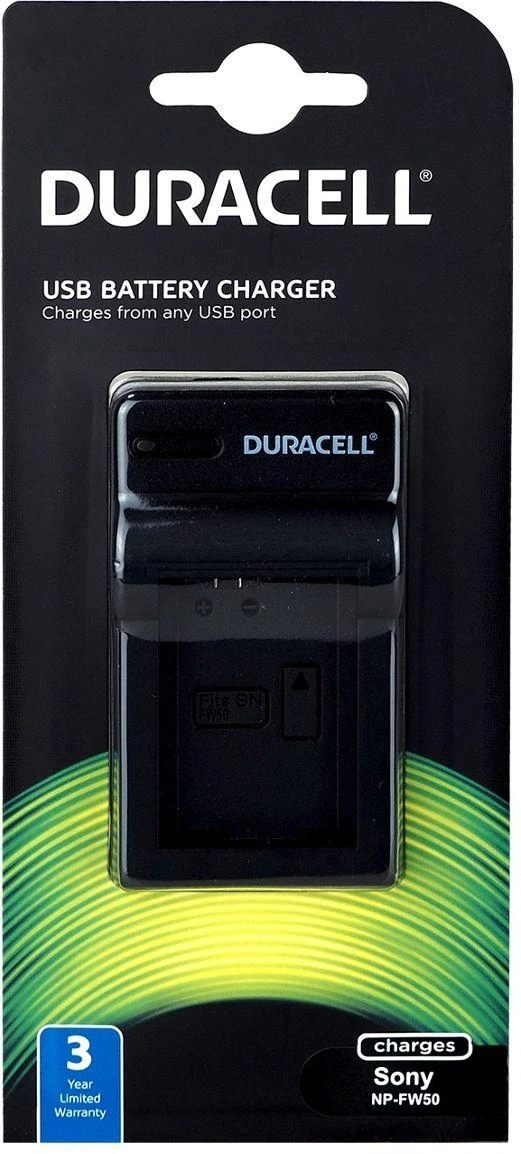 Duracell įkroviklis su USB laidu, skirtas DR9954/NP-FW50