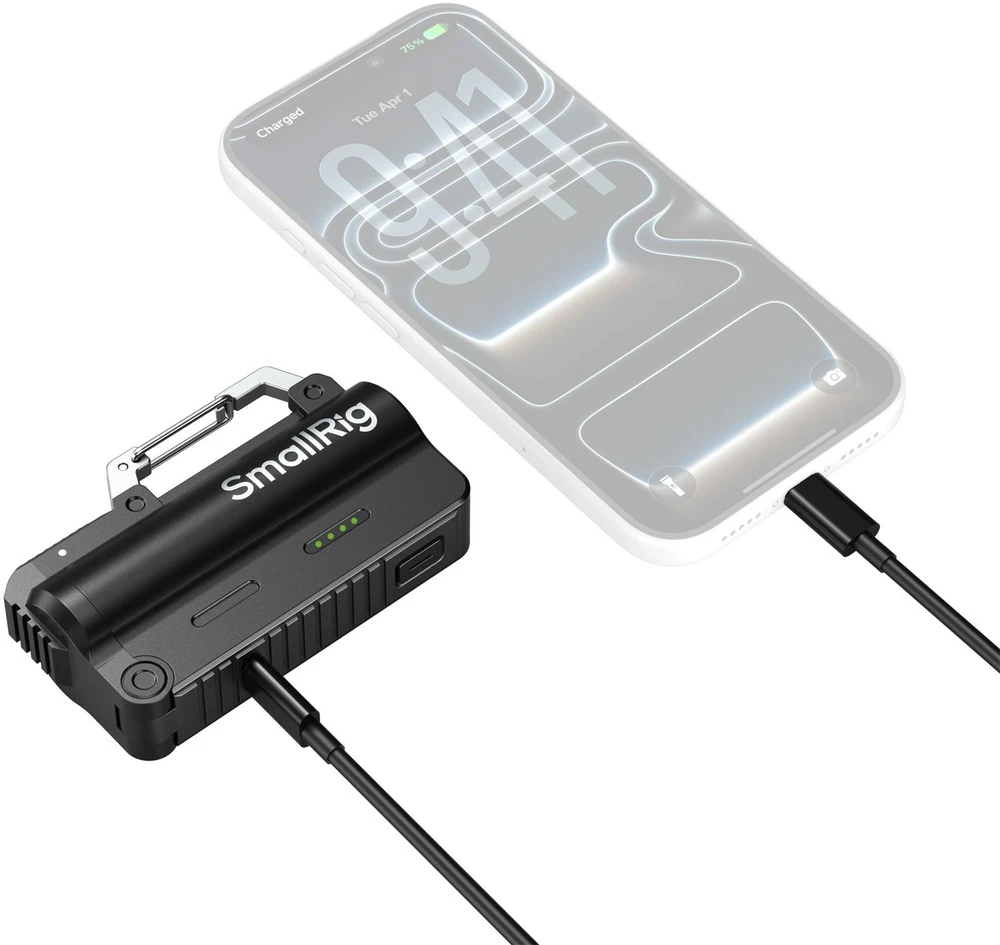 Įkroviklis do aparatu Eneride SmallRig 10000mAh Baterija and Charger Kit for 21700 Baterija Juodas (6091)