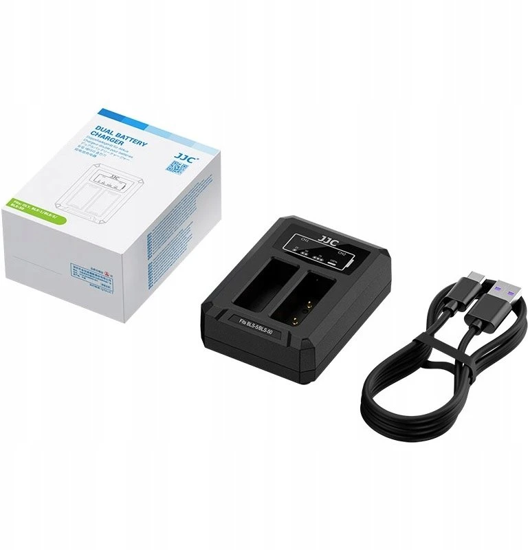 Įkroviklis do aparatu JJC Podwójna Įkroviklis Usb Na 2x Akumuliatorius Bateria Olympus Bls-1 Bls-5 Bls-50 / Dch-bls5tc