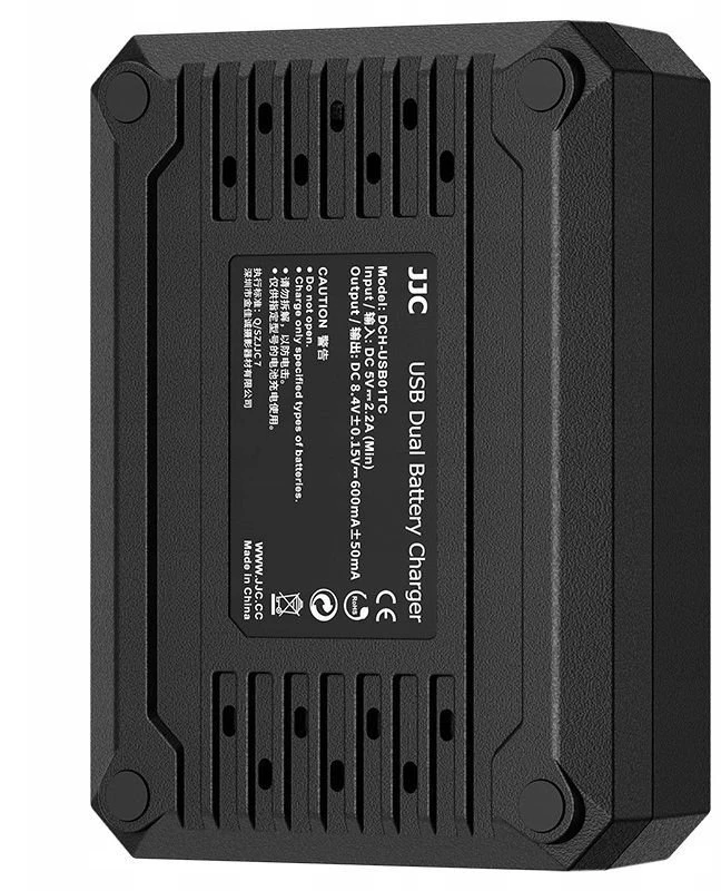 Baterijų Įkroviklis - JJC DCH ENEL14A USB Dual Baterija Charger For Nikon EN EL14/EN EL14A Juodas