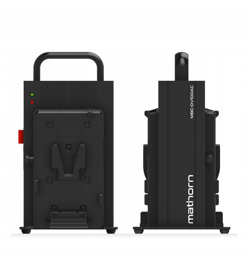 Mathorn fotoaparato įkroviklis Dviejų kanalų V-mount MBC-DV100AC 16.8V 3A 2x50W ES versija