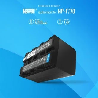 Dviejų kanalų įkroviklis ir NP-F770 baterija Newell DL-USB-C skirta Sony