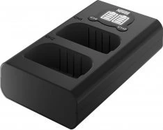Dviejų kanalų įkroviklio rinkinys ir dvi LP-E6N įkraunamos baterijos Newell DL-USB-C, skirtos Canon