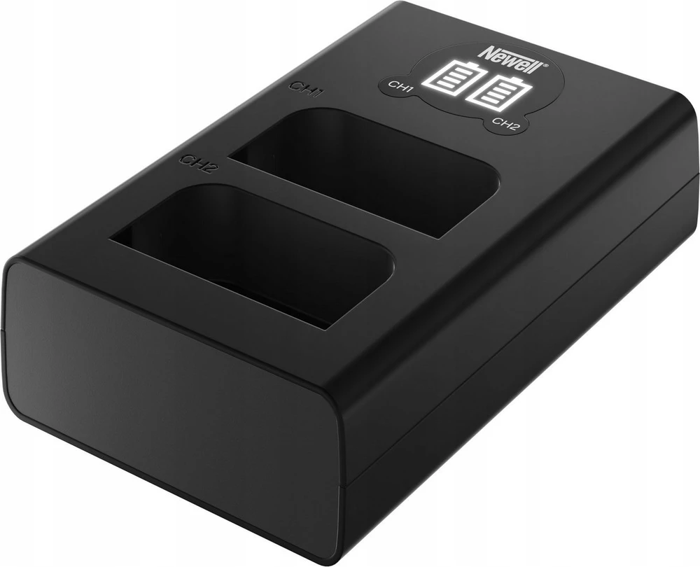 Newell DL-USB-C dviejų kanalų įkroviklis BLX-1 akumuliatoriams, skirtas Olympus