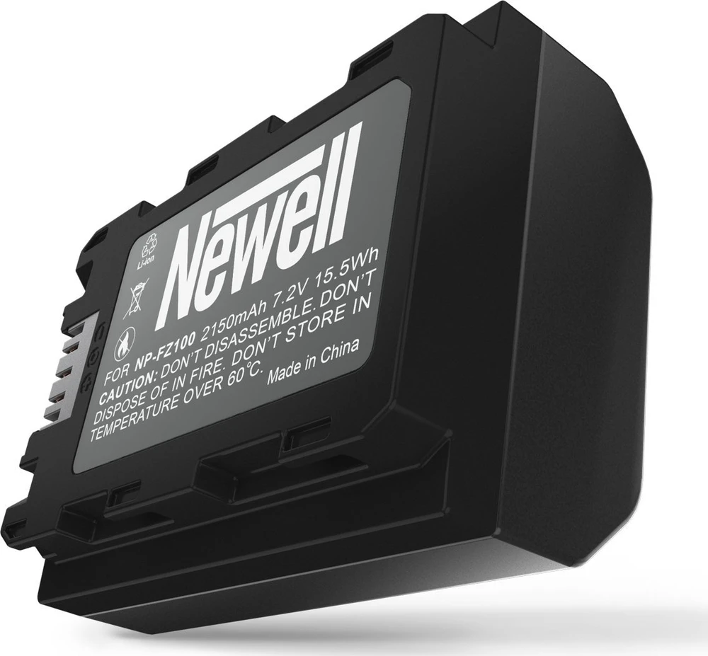 Dviejų kanalų įkroviklio rinkinys ir dvi NP-FZ100 baterijos Newell DL-USB-C, skirtos Sony