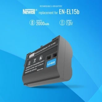 Dviejų kanalų įkroviklio rinkinys ir dvi EN-EL15b baterijos Newell DL-USB-C, skirtos Nikon