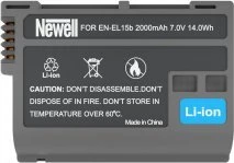 Dviejų kanalų įkroviklio rinkinys ir dvi EN-EL15b baterijos Newell DL-USB-C, skirtos Nikon