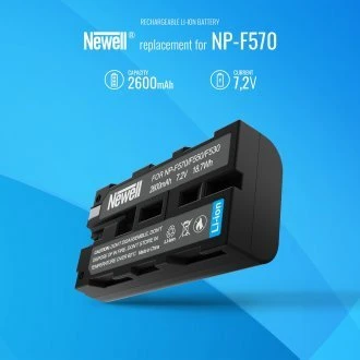 Dviejų kanalų įkroviklio ir dviejų NP-F570 baterijį Newell DL-USB-C rinkinys skirtas Sony