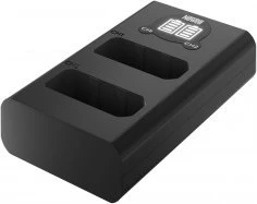 Dviejų kanalų įkroviklio rinkinys ir dvi EN-EL14 baterijos Newell DL-USB-C, skirtos Nikon