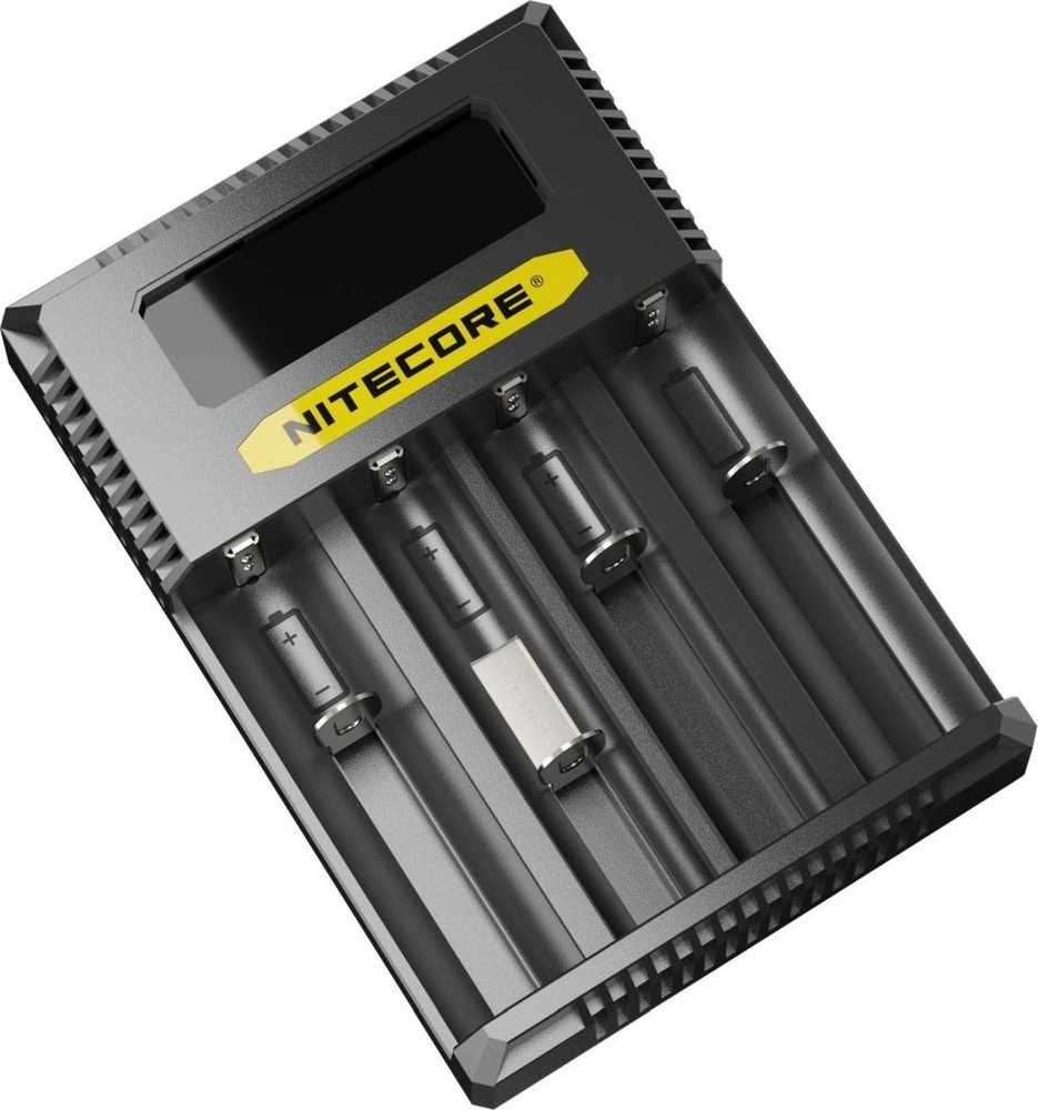 Įkroviklis - Nitecore Ci4 Smart Charger 4 Slots 3000mA Juodas