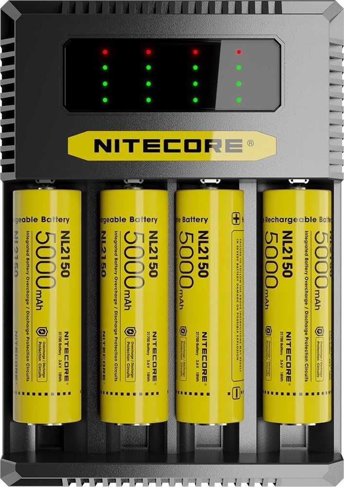 Įkroviklis - Nitecore Ci4 Smart Charger 4 Slots 3000mA Juodas