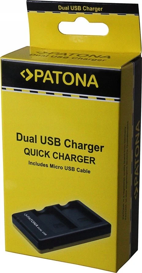 Įkroviklis do aparatu Patona PATONA 01953 kroviklis akumulatorów Akumuliatorius aparatu cyfrowego USB