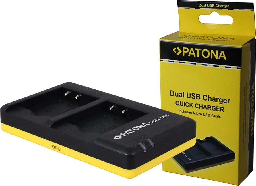 Įkroviklis do aparatu Patona PATONA 01953 kroviklis akumulatorów Akumuliatorius aparatu cyfrowego USB