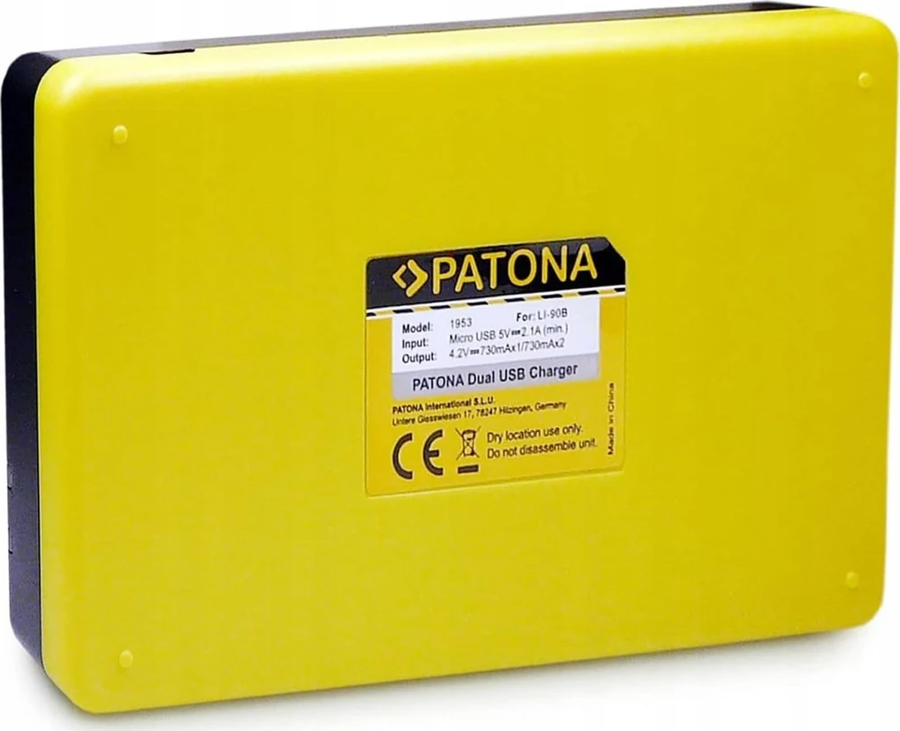 Įkroviklis do aparatu Patona PATONA 01953 kroviklis akumulatorów Akumuliatorius aparatu cyfrowego USB