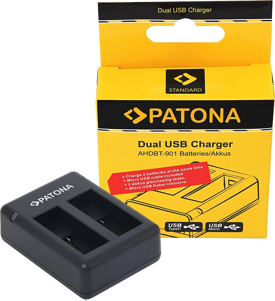 Įkroviklis do aparatu Patona PATONA 9885 kroviklis akumulatorów Akumuliatorius kamery USB