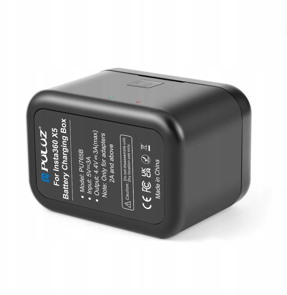 Įkroviklis do aparatu Puluz Įkroviklis Usb Na 2x Akumuliatorius Bateria Do Insta360 X5 Insta 360 X 5 Puluz / Pu765b