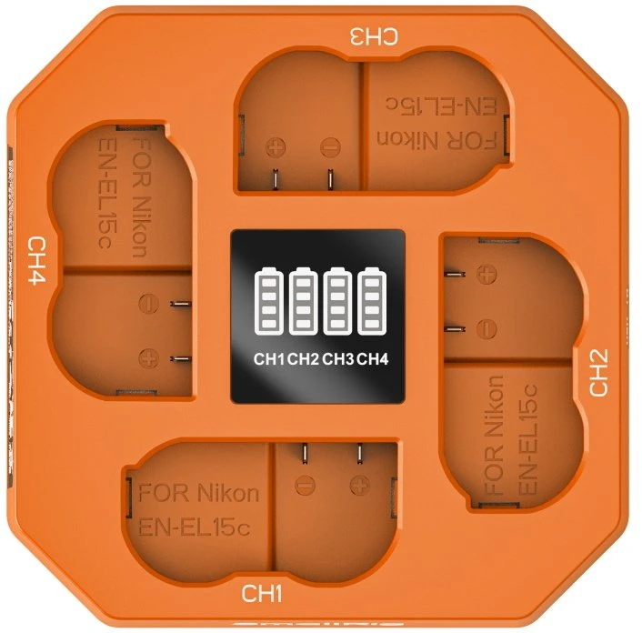 Įkroviklis do aparatu SmallRig Four-Channel Camera Baterija Charger for EN-EL15c (5747)