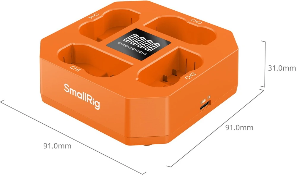 Įkroviklis do aparatu SmallRig Four-Channel Camera Baterija Charger for EN-EL15c (5747)