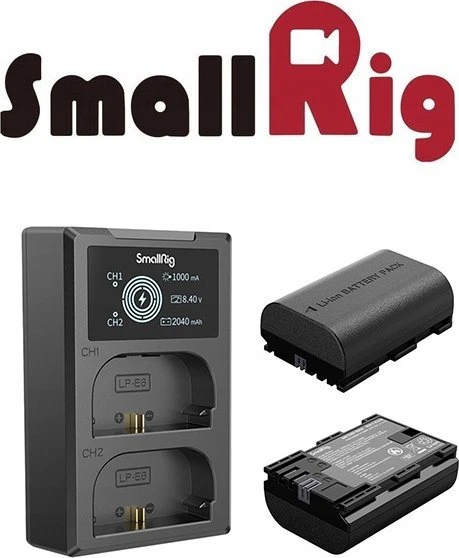 „Smallrig 3821 LP-E6NH“ baterijos ir įkroviklio rinkinys