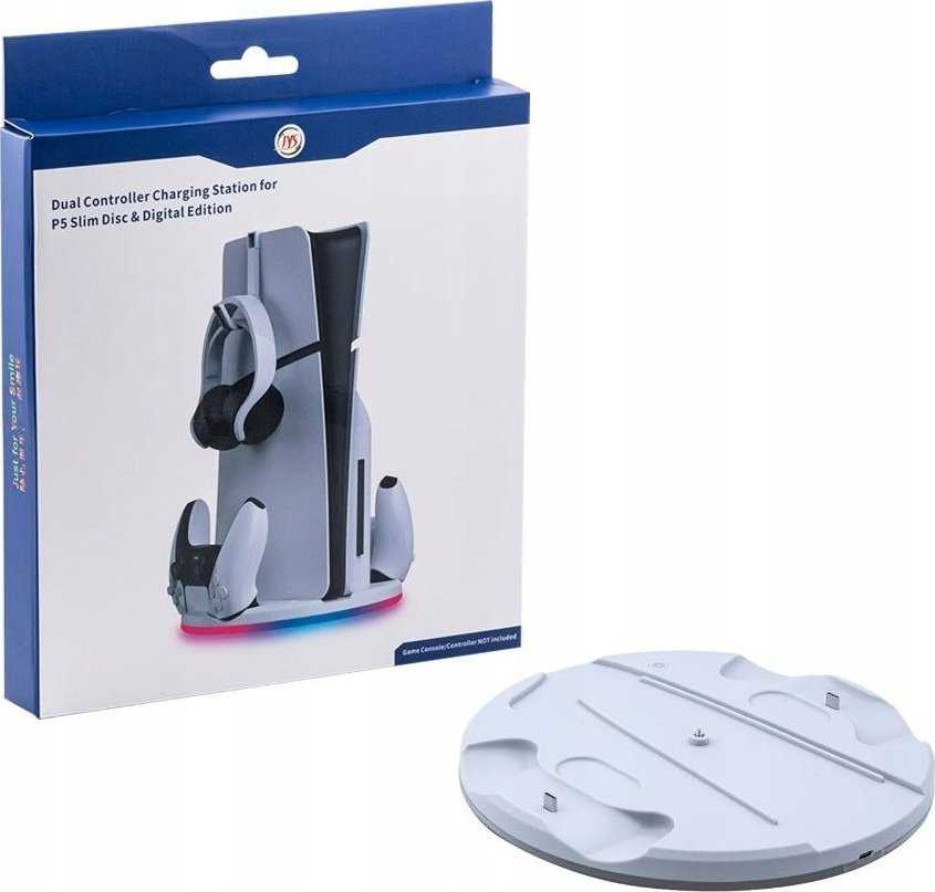 JYS Įkroviklis Doko stotelė Stojak JYS-5196 dla PlayStation 5 PS5 Slim Disc Digital (SB9402)