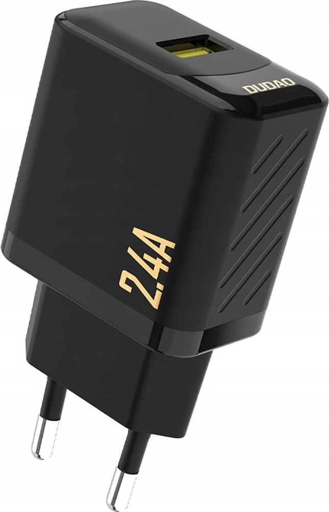 Dudao A23 2.4A USB-A įkroviklis – juodos spalvos
