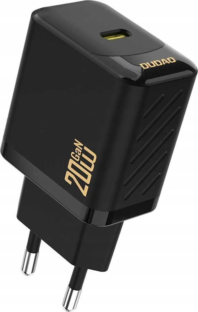 Dudao A26 PD20W GaN USB-C įkroviklis – juodos spalvos