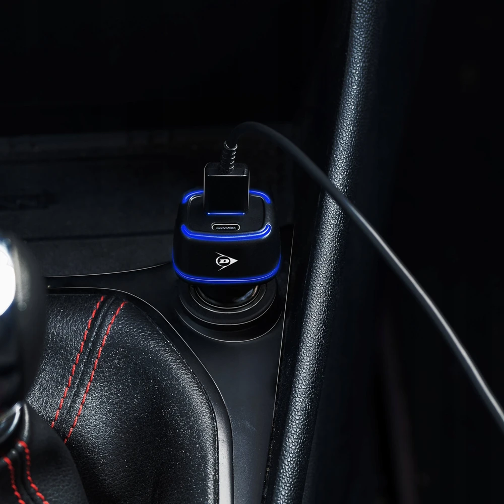 Dunlop Automobilinė įkroviklis su USB A ir C