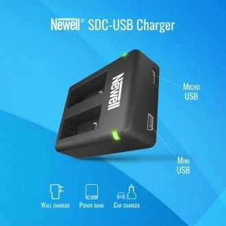 Newell SDC-USB dviejų kanalų įkroviklis LB-015 akumuliatoriams, skirtas Kodak