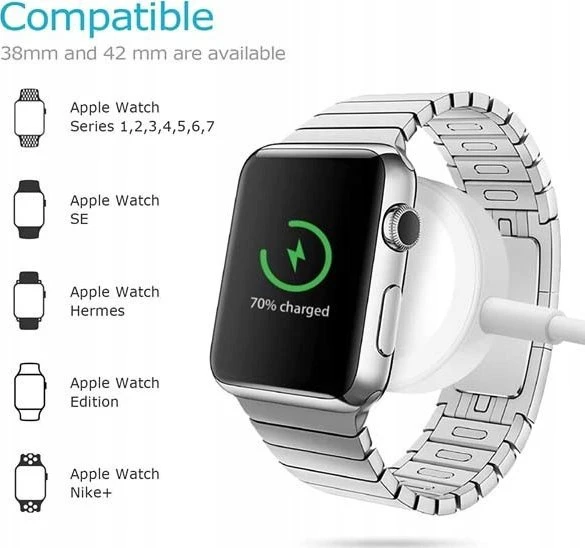 Teltech Įkroviklis . ECONOMY Įkroviklis INDUKCYJNA IPHONE USB APPLE WATCH CABLE MAGSAFE APPX