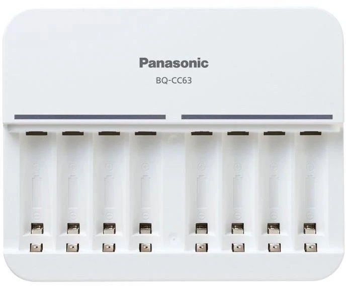 Panasonic BQ-CC63 baterijų įkroviklis, 8 skyrių