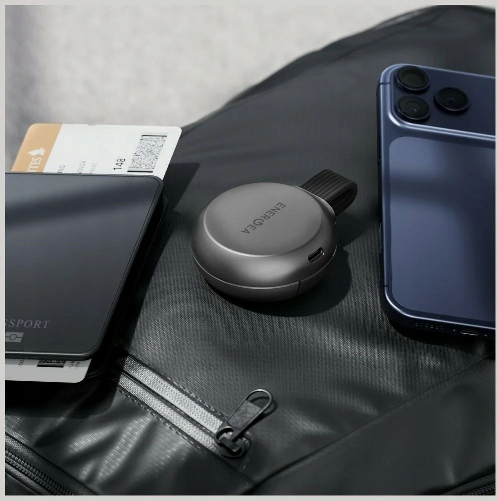 Belaidis įkroviklis Energea Alumag Trio 2 Aliuminio foldable 3-in-1 Qi2.2 25W gunmetal