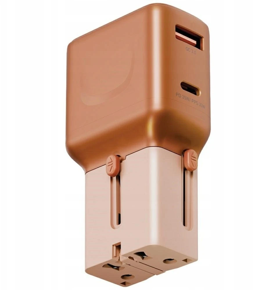 Energea TravelGo įkroviklis su USB-A ir USB-C jungtimis