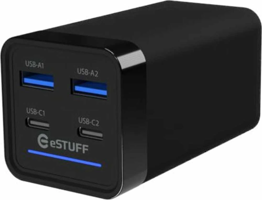Carruzzo eSTUFF ES635200 mobiliojo įrenginio kroviklis Juoda AC Spartusis įkrovimas Vidaus