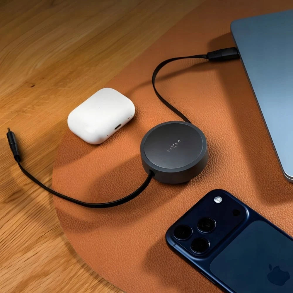 Kabelis USB Fixed USB-C - USB-C 1 m Pilka (FIXDRE-GR)