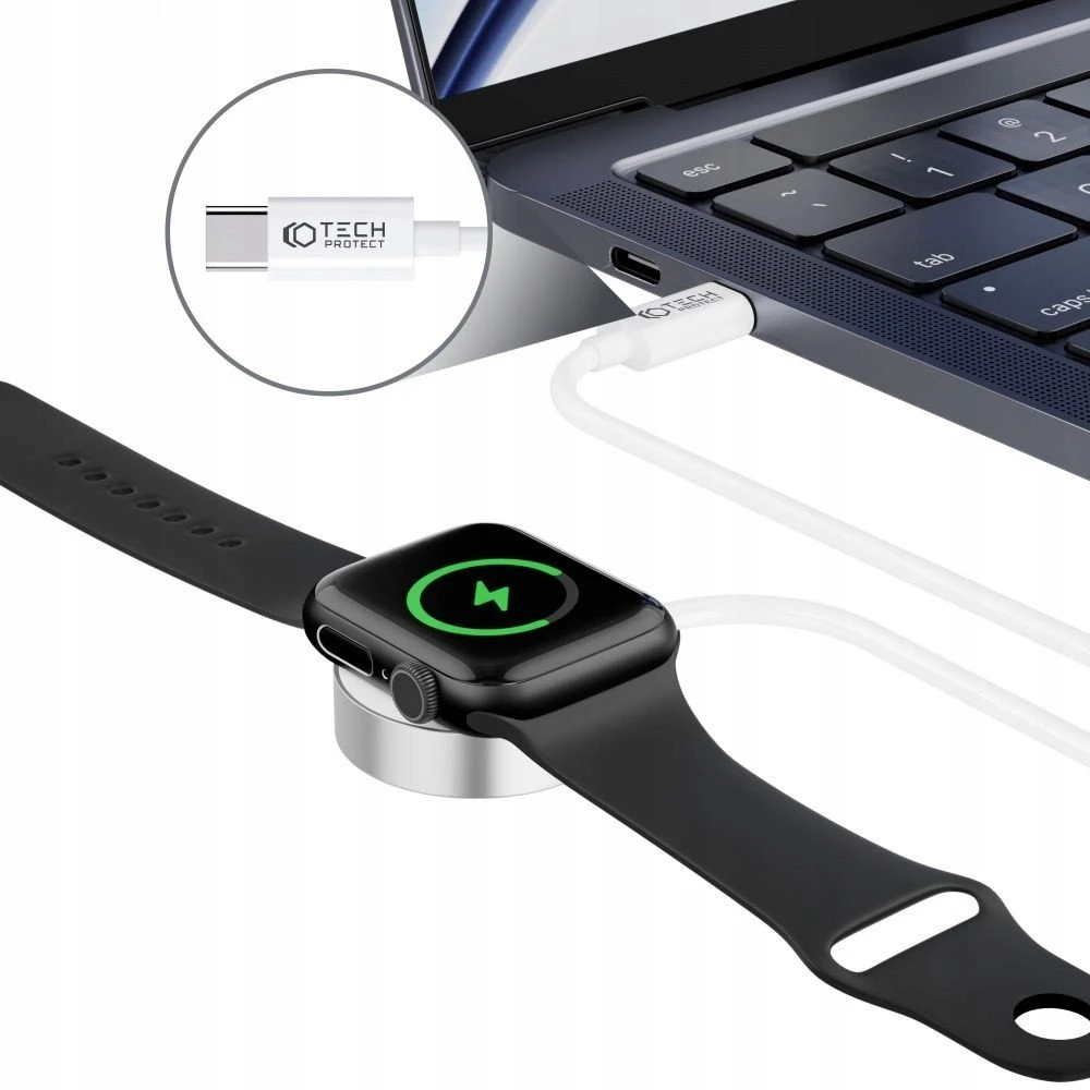 FIXED Orb Charger Apple Watch su greito įkrovimo palaikymu balta spalva