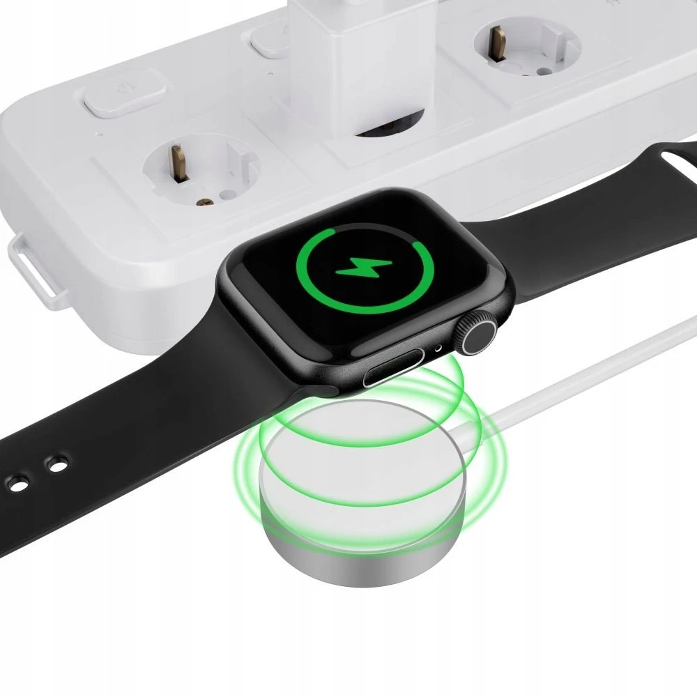 FIXED Orb Charger Apple Watch su greito įkrovimo palaikymu balta spalva