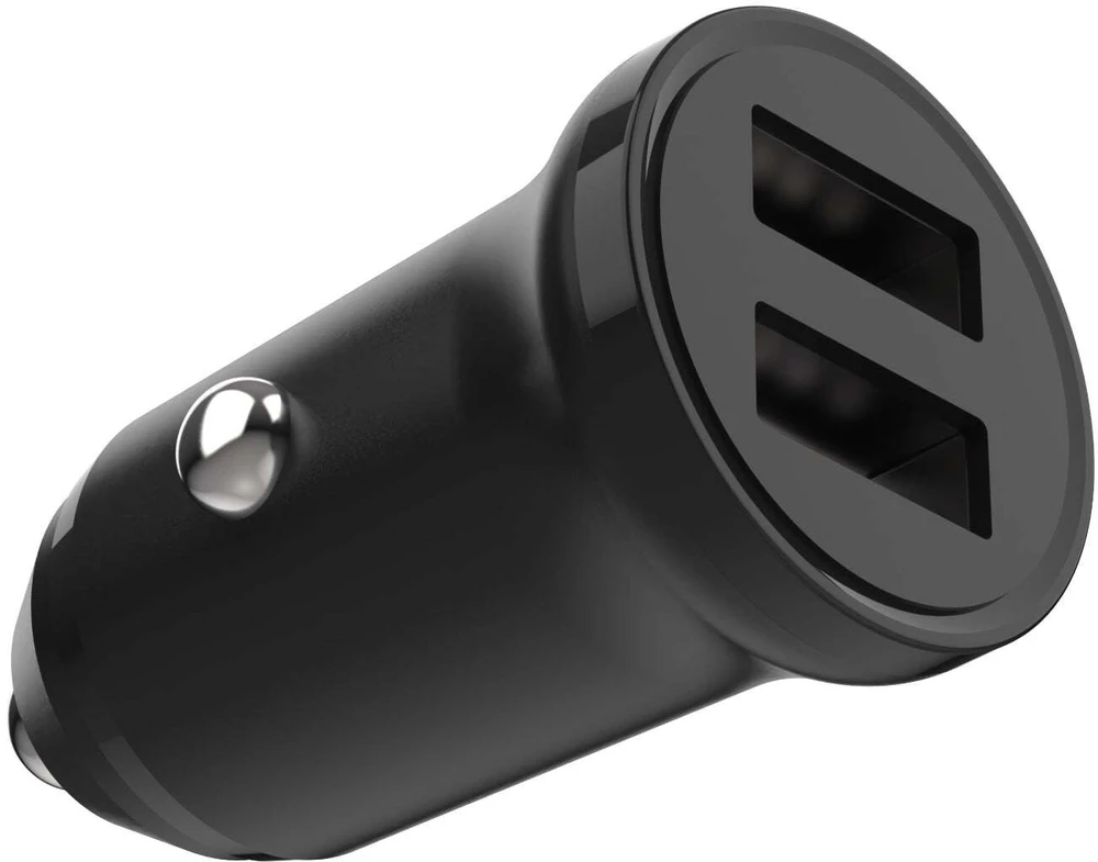 FIXED Dual USB automobilinis įkroviklis 15W, Juodas | Pataisyta