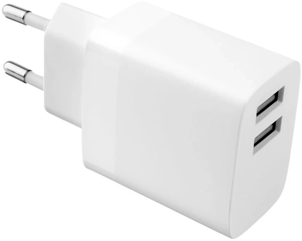 Fixed Fiksuotas USB 17W + kabelis USB/Lightning, baltas