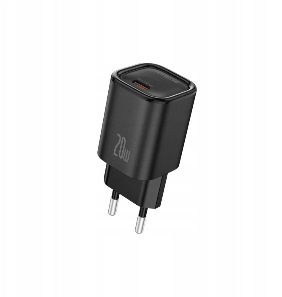 FONENG sieninis įkroviklis EU69 PD 20W 1xUSB-C Juodas