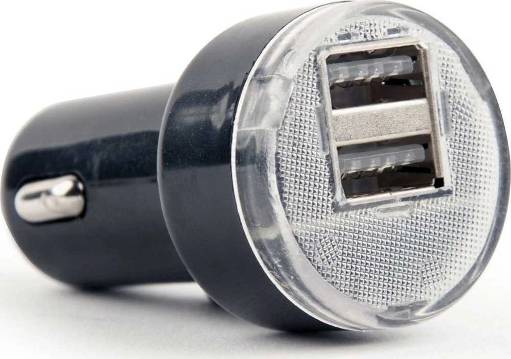Gembird „EnerGenie“ | 2 prievadų USB automobilinis įkroviklis | EG-U2C2A-CAR-02