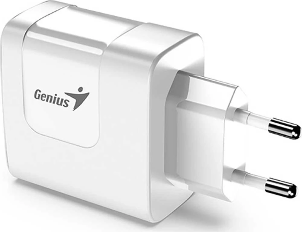 Genius Maitinimo šaltinis / tinklo adapteris 65W, 2 prievadų, USB-C, USB-A, PD-65AC