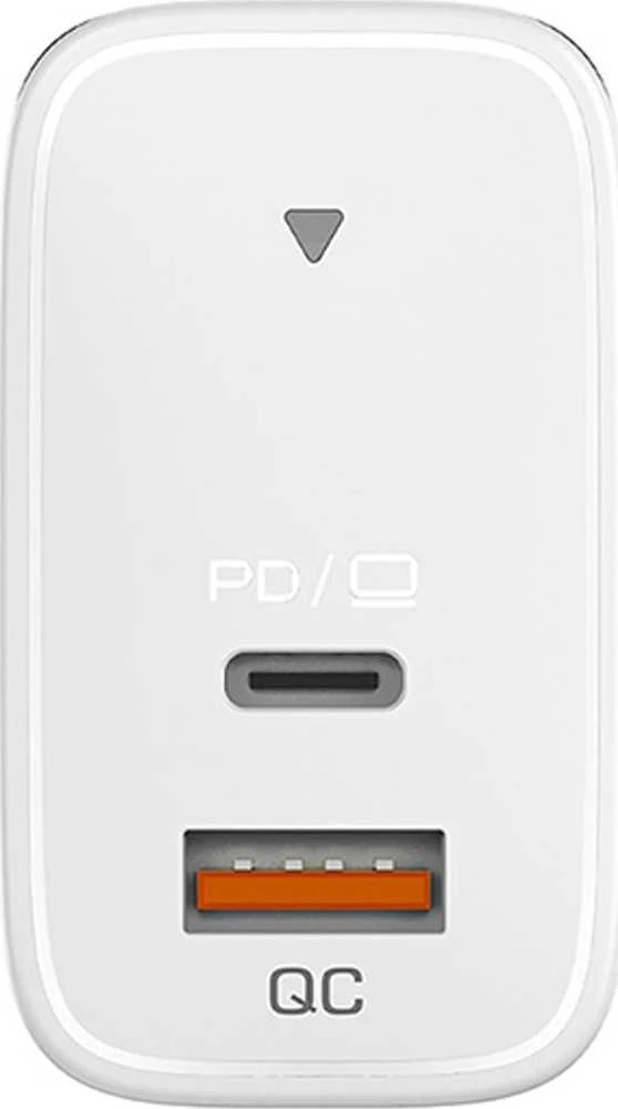 Genius Maitinimo šaltinis / tinklo adapteris 65W, 2 prievadų, USB-C, USB-A, PD-65AC