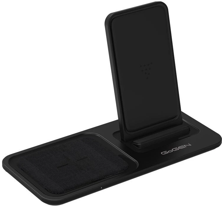 Įkroviklis GoGEN CHST303B indukcinė 3w1 1x USB-C 15W Juodas