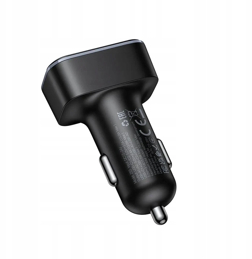 Car charger Hoco 2xUSB A + 2xUSB C PD QC3.0 42W Z63 juodas