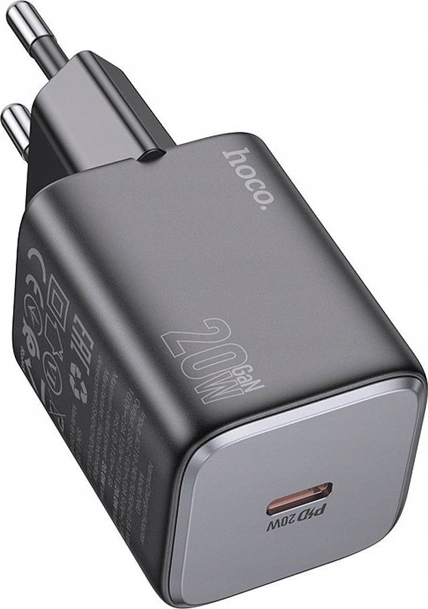 Įkroviklis Hoco N40 (1xUSB-C 20W) juodas