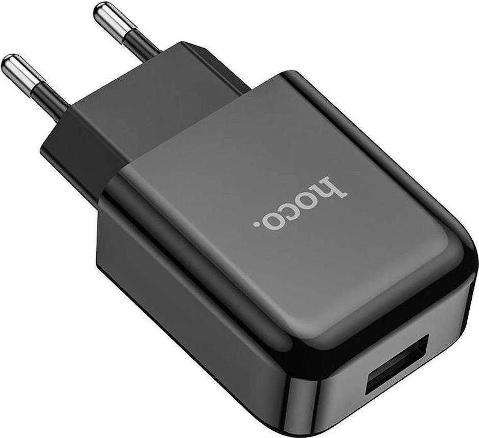 Telefono įkroviklis Hoco USB A 2A 10W + laidas USB A į Lightning N2 juodas
