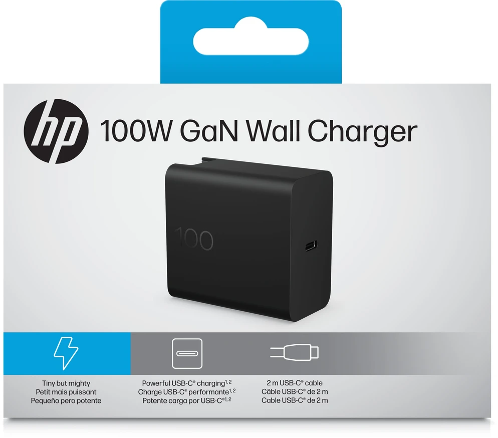 Įkroviklis HP 100 W GaN Charger (P) (CS9V8AA#ABB)
