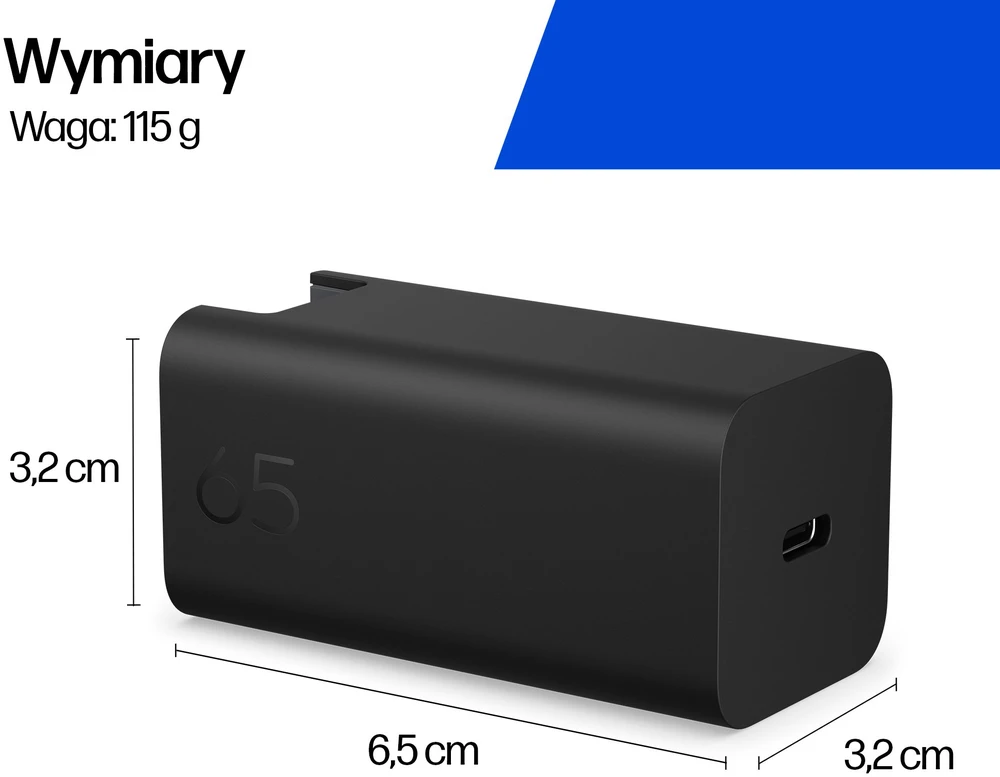 Įkroviklis HP 65W Gan Wall Charger (C90CKUT)